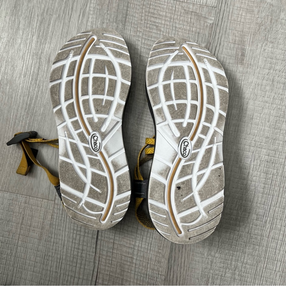 CHACO Z Cloud X/2 Sandal - Women's Mustard and Gray Strappy Size 9 - Picture 8 of 10